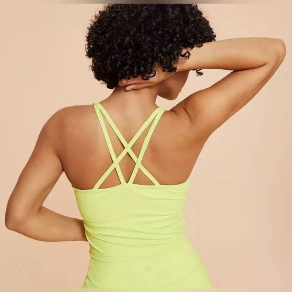 NWT BLOGILATES sz XS XL & 1X Limeade Strappy Tank Top Active Bra Shelf Sport ✨ - Picture 2 of 15